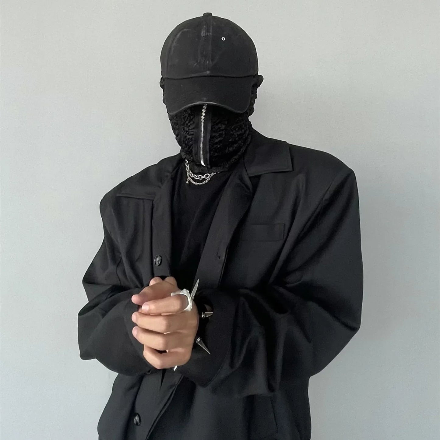 Full Face Mask Zipper Style Monkey Cap