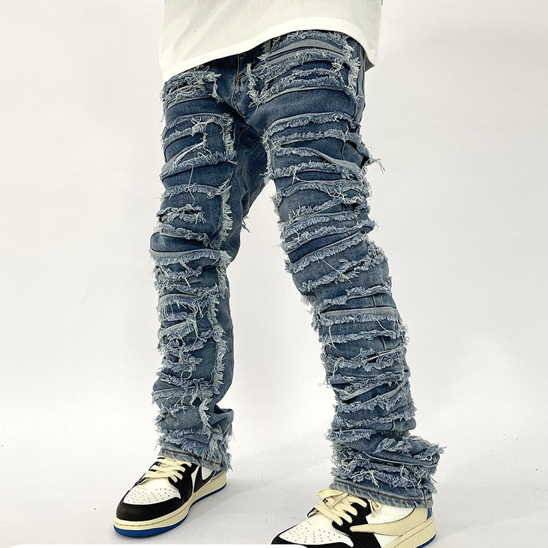Zodiac Sea Distressed Stacked Denim