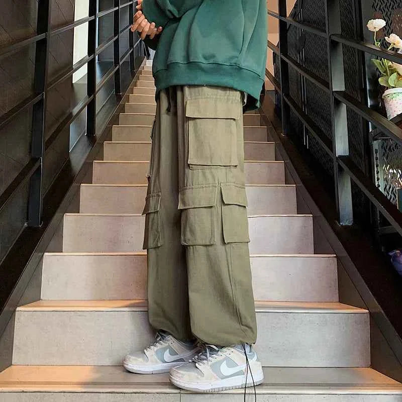 Streetwear Hio Hop Wide Leg Cargo Pants