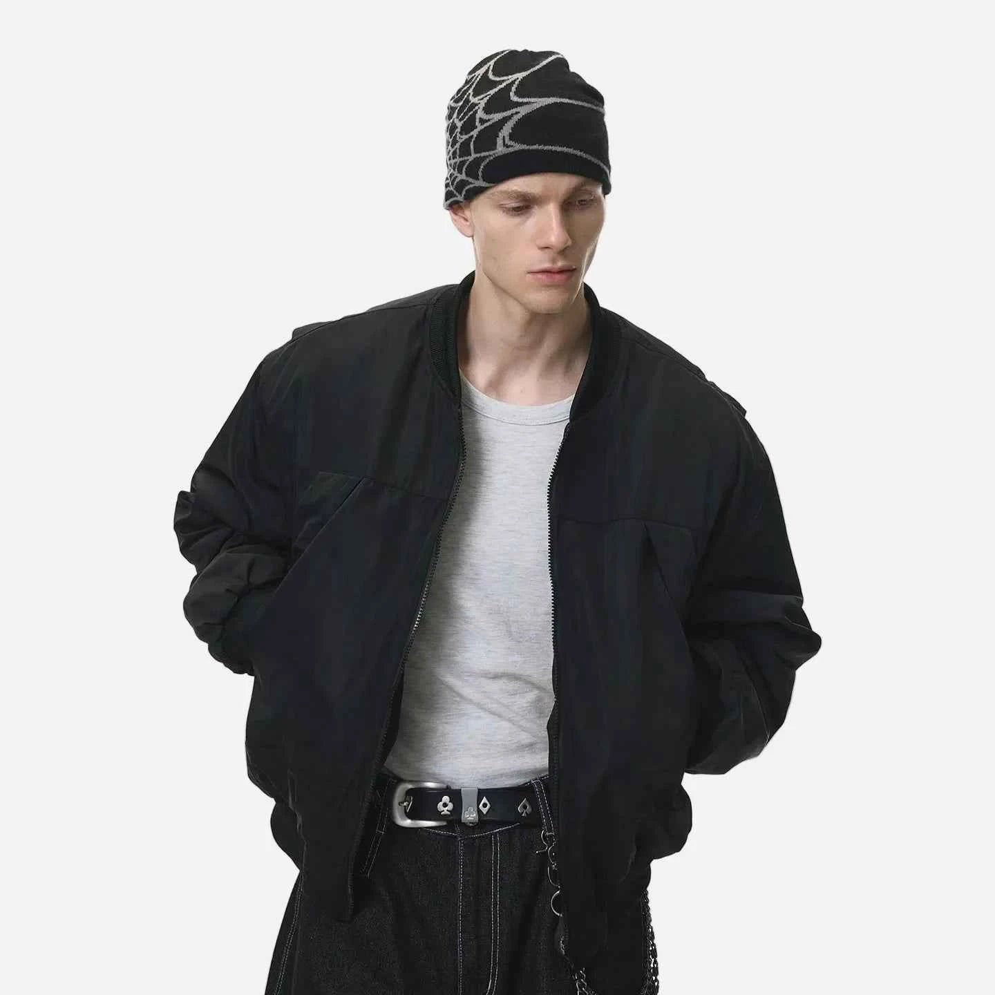 Streetwear Detachable Layered Winter Baseball Jacket