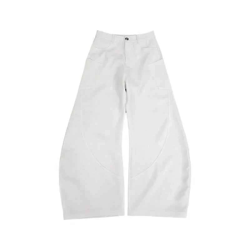 Durable Slim Fit Chic White Cool Pants