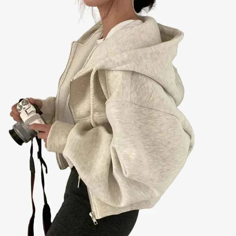 Zip Up Hoodie Layered
