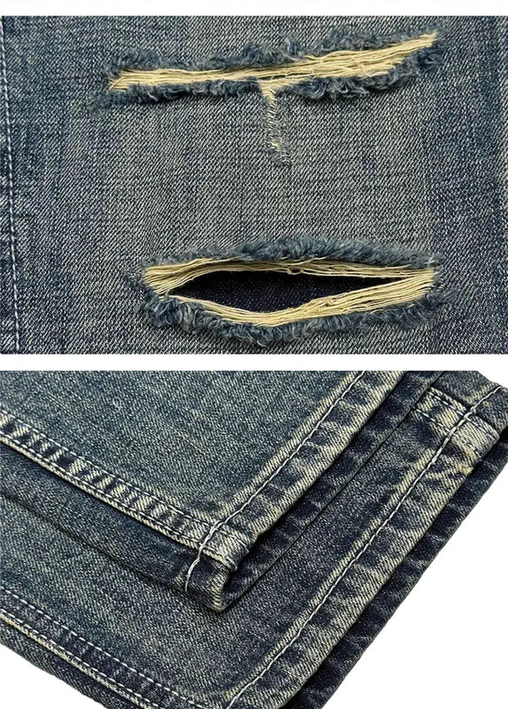 Ripped Denim Carpenter Jeans