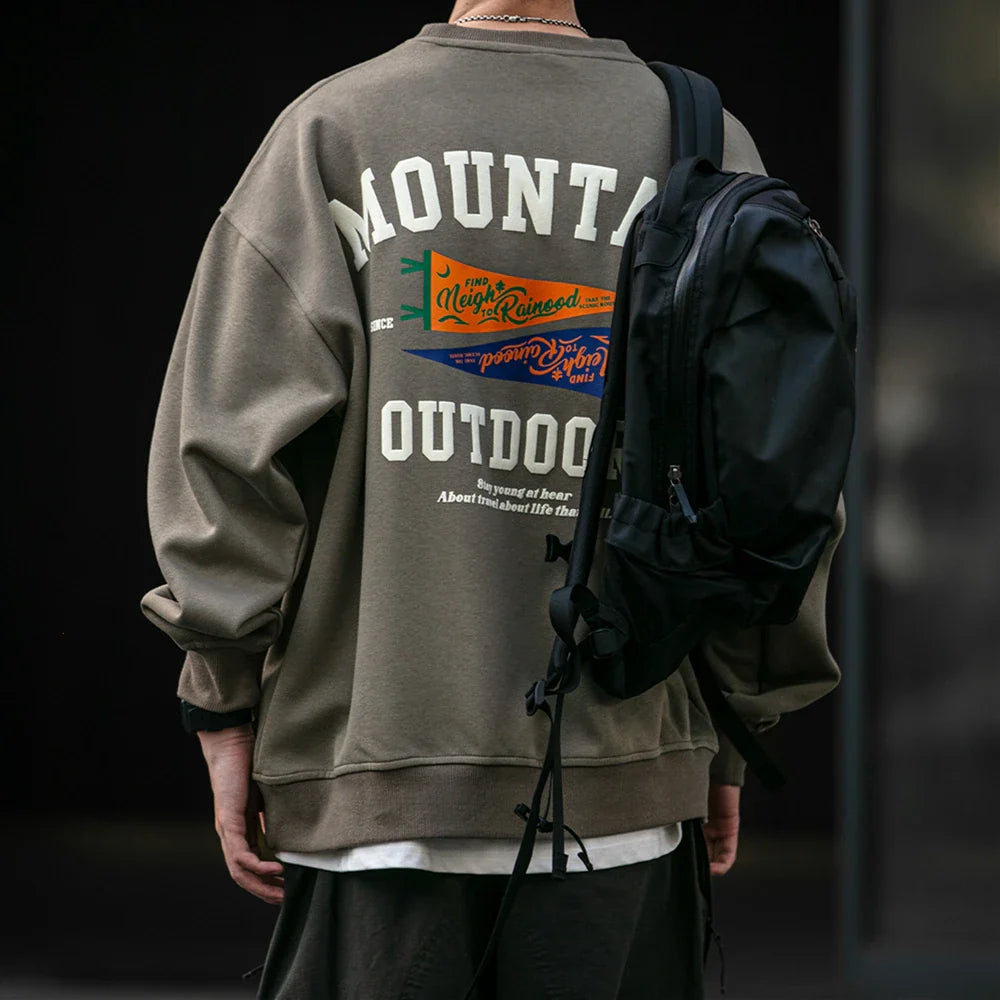 Adventure Mountain Outdoor Pullover Sweatshirt
