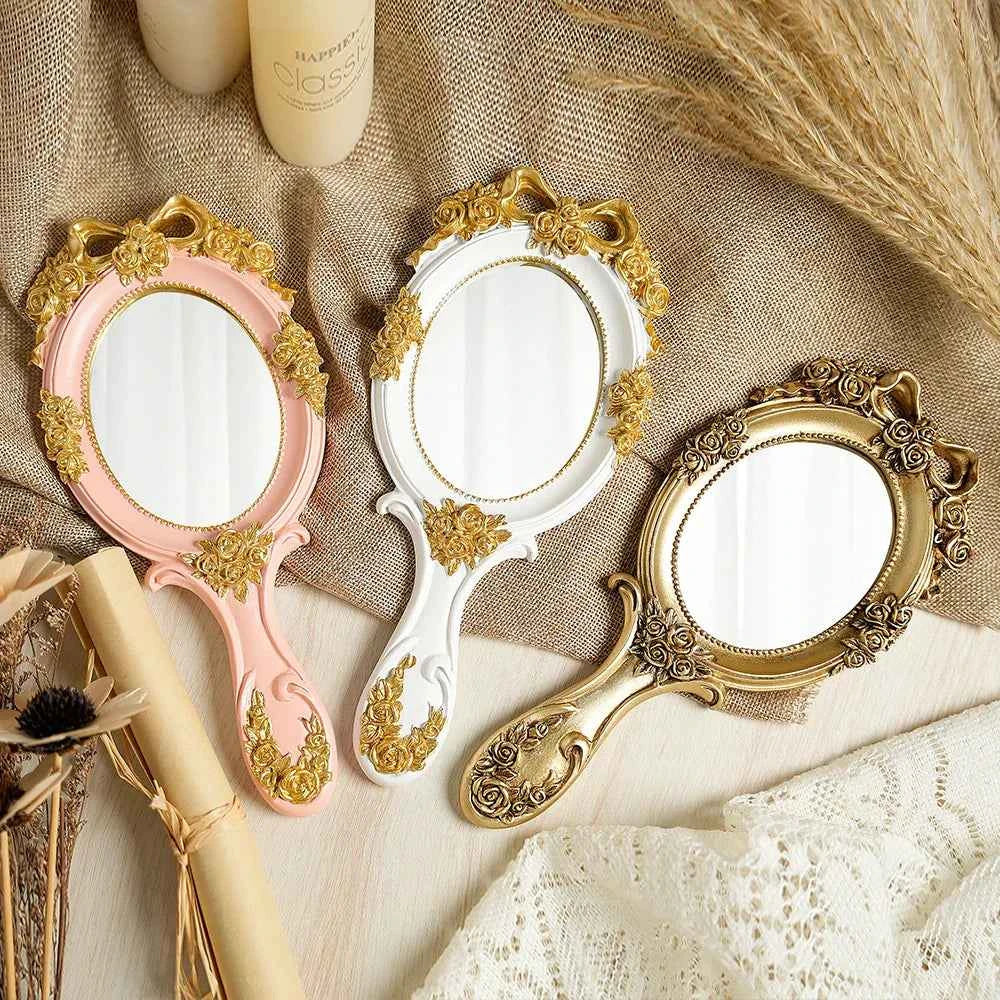 Vintage baroque Hand Mirror