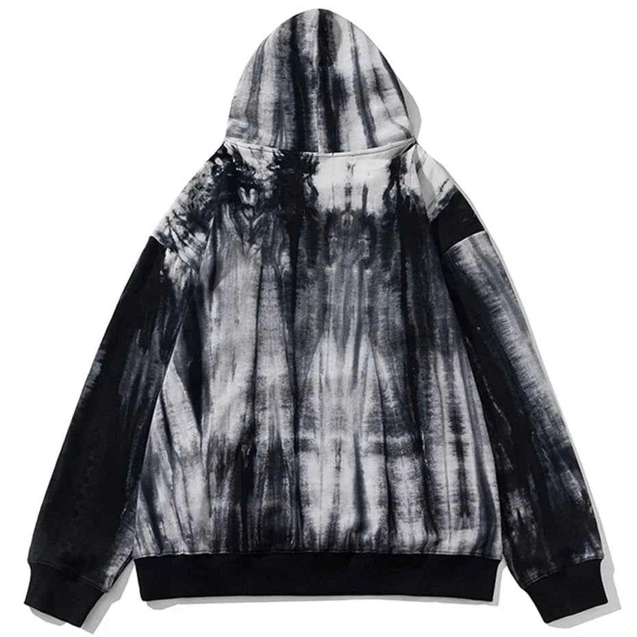 Streetwear Retro Oversized Vintage Tie Dye Hoodie