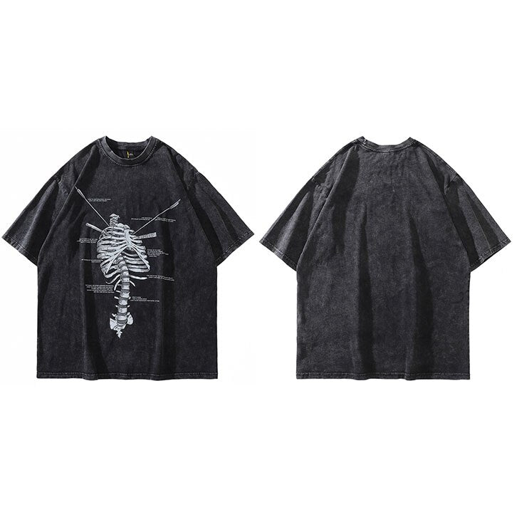 Charcoal The sternum Diagram T-Shirt