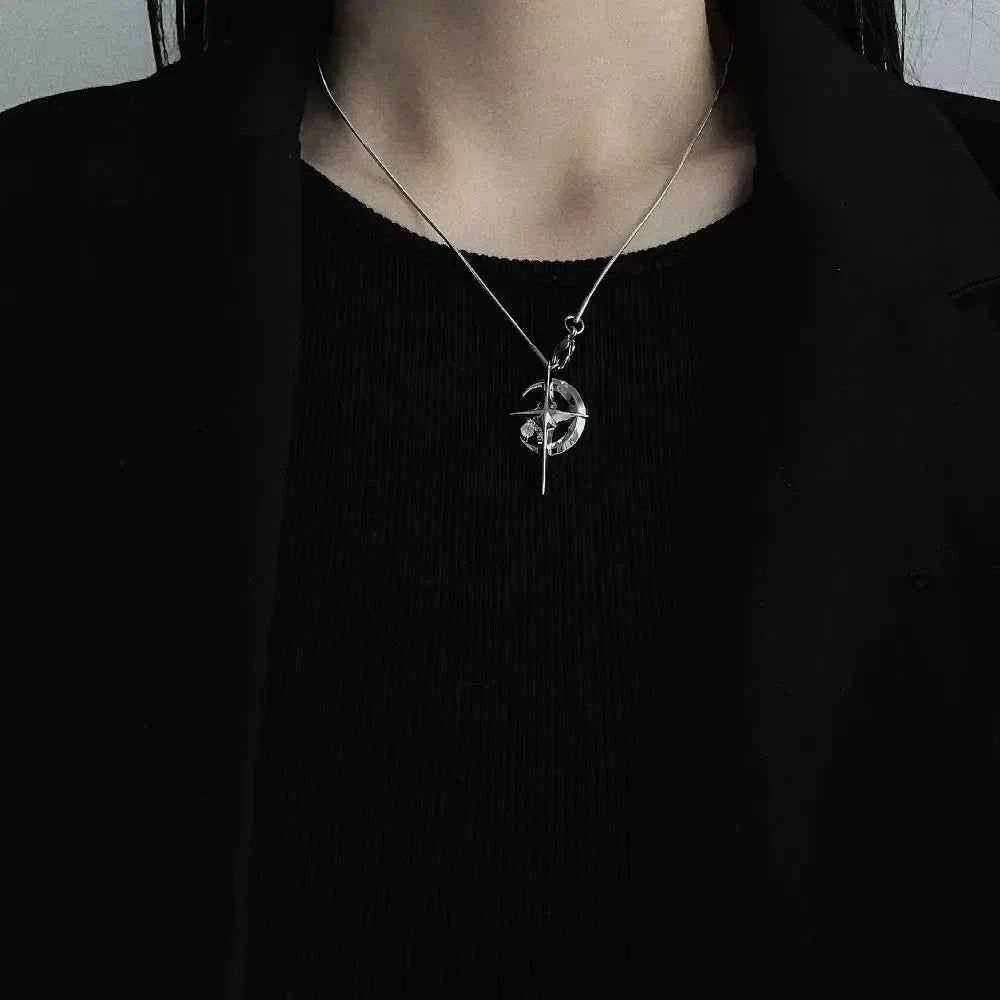 Galaxy Star Pendant Clavicle Chain Necklace