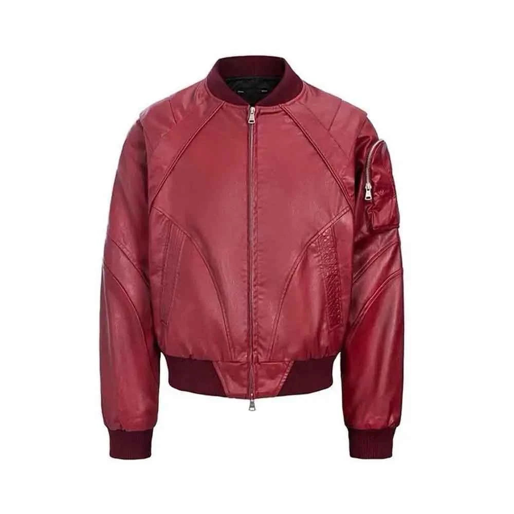 Streetwear American Style Winter Leather Jacket