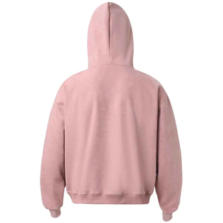 Y2K Streetwear Retro Zipper Casual Hooded Sweatshirt