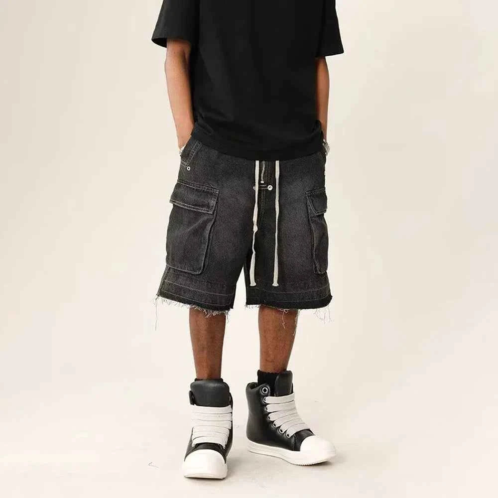 Essential American Style Raw Edge Denim Short