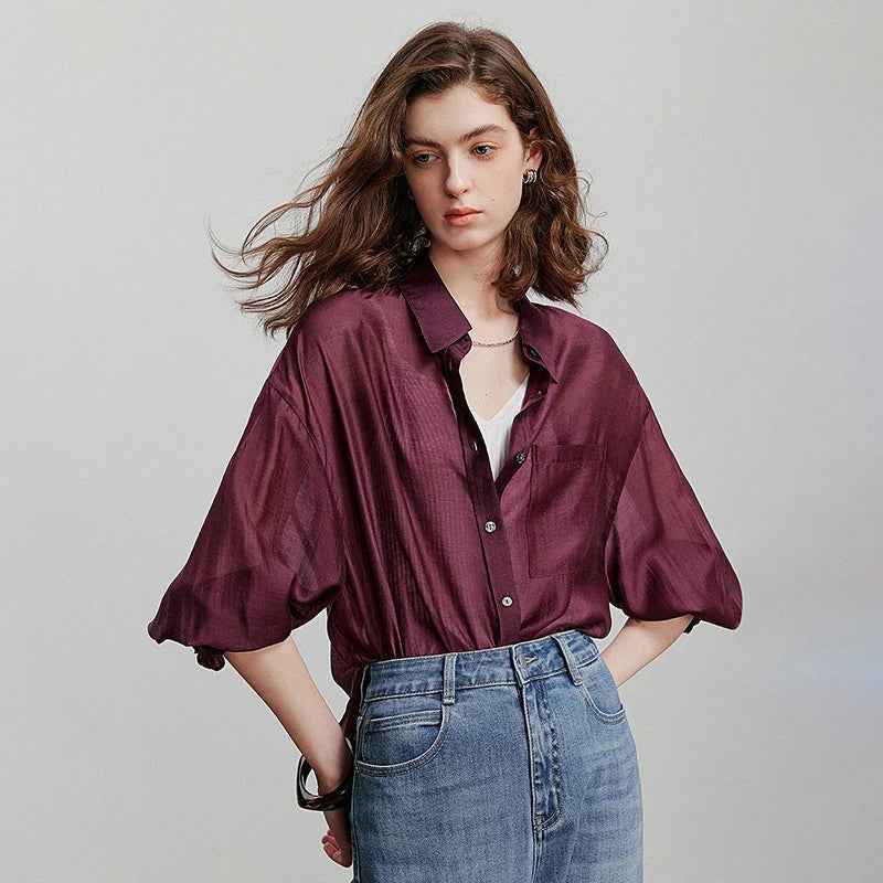 Women Casual Stylish Short Sleeve Summer Blouse Shirt