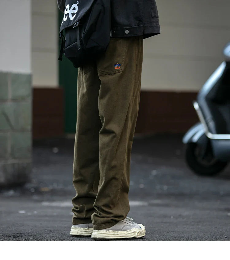 Casual Straight-Leg Trousers