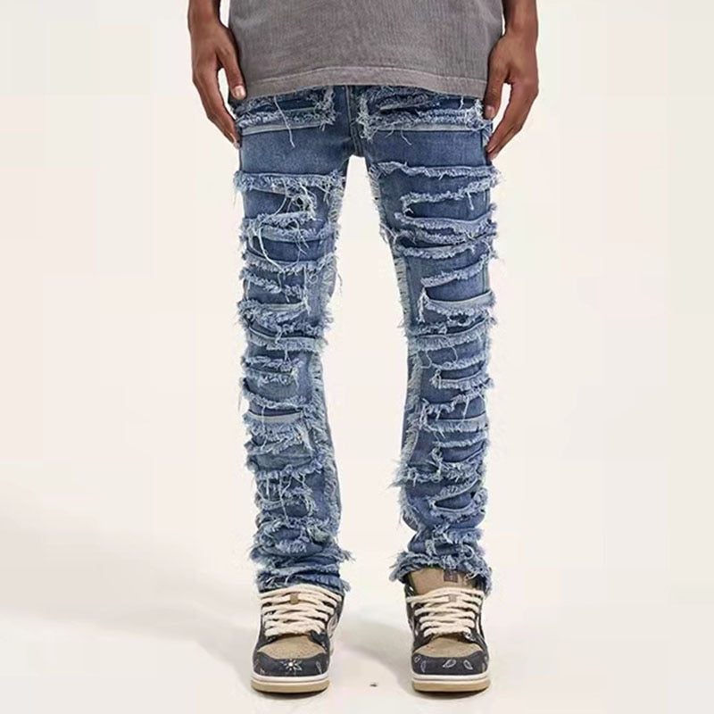 Zodiac Sea Distressed Stacked Denim