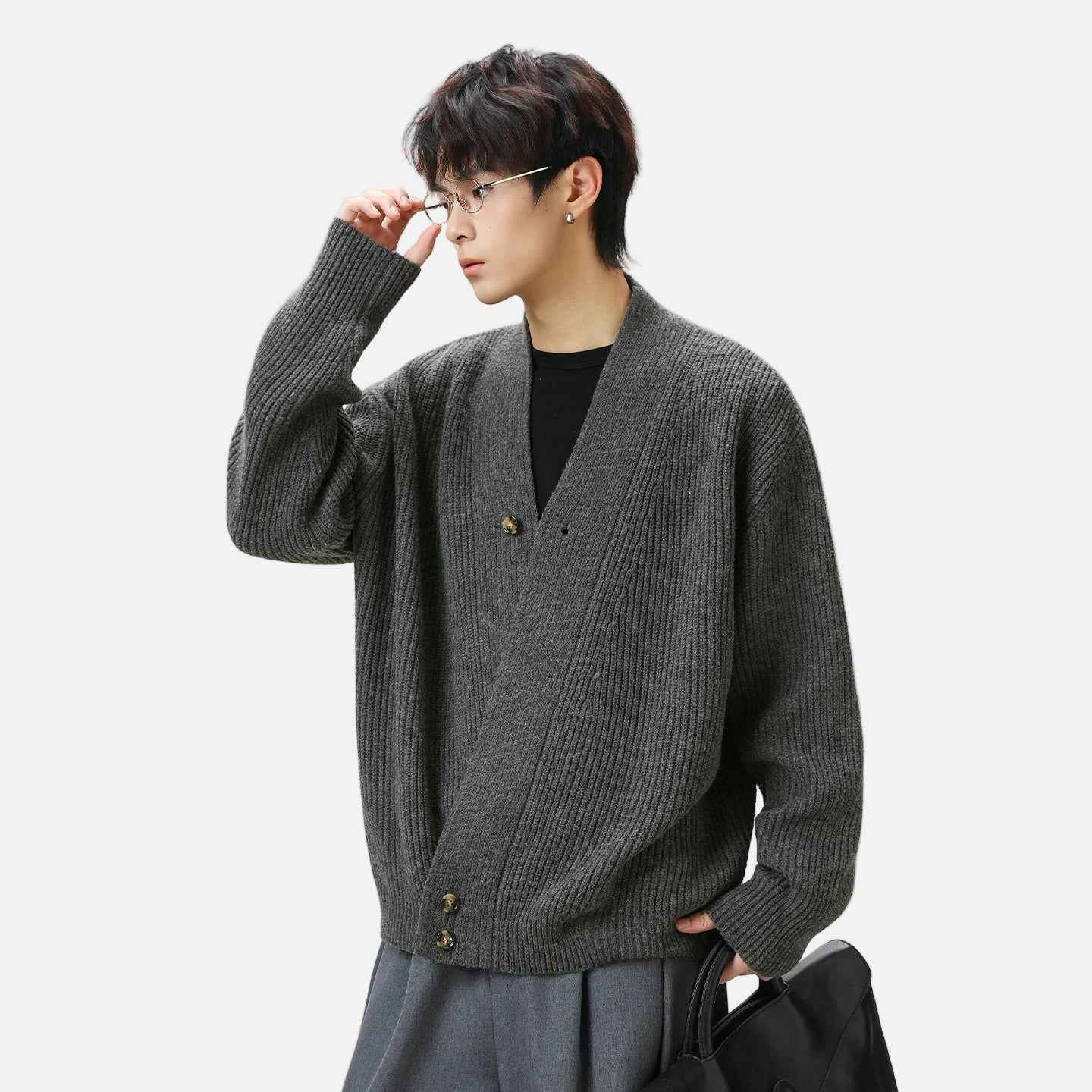 Luxury Old Money Kimono Knitwear Cardigan