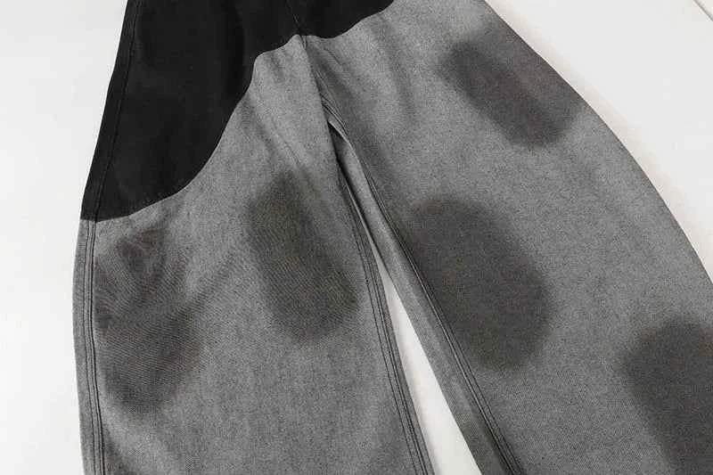 Bohemian Patchwork Loose Denim Jeans