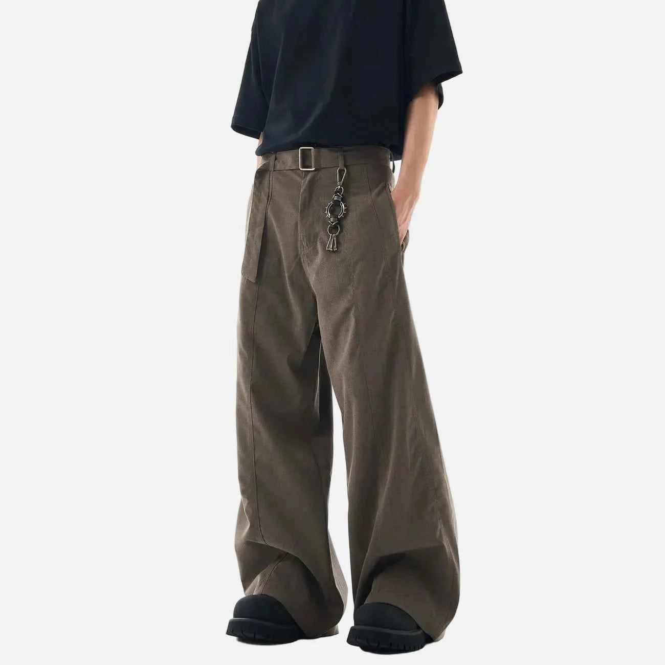 American Style Maillard Casual Wide Leg Pants