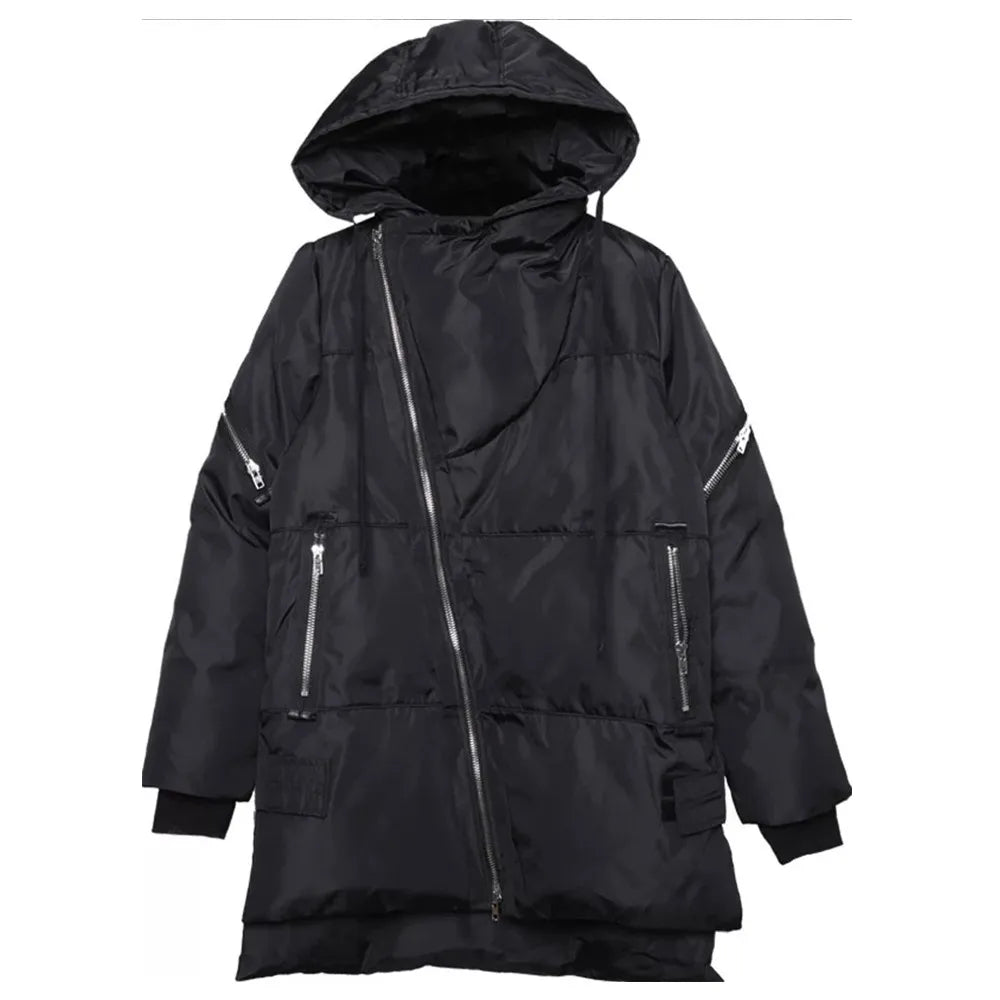 Long Zipper Style Padded Jacket
