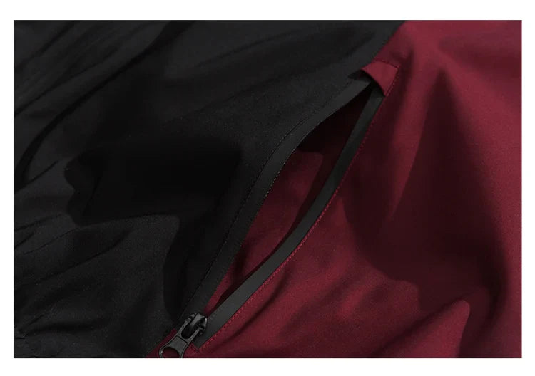 Heart Patchwork Zipper Bomber Jacket