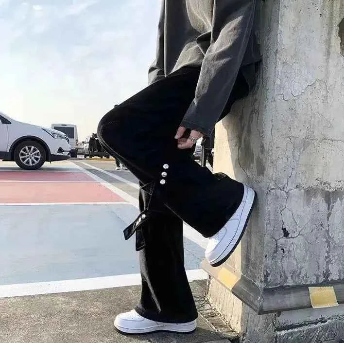 Streetwear Japanese Style Corduroy Cargo Pants