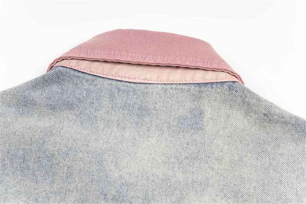 Retro Breathable Button-Up Washed Denim Shirt