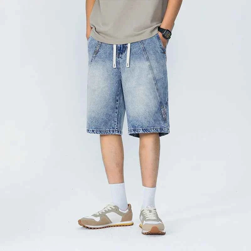 Summer Essential Lightweight Elastic Waist Denim Short