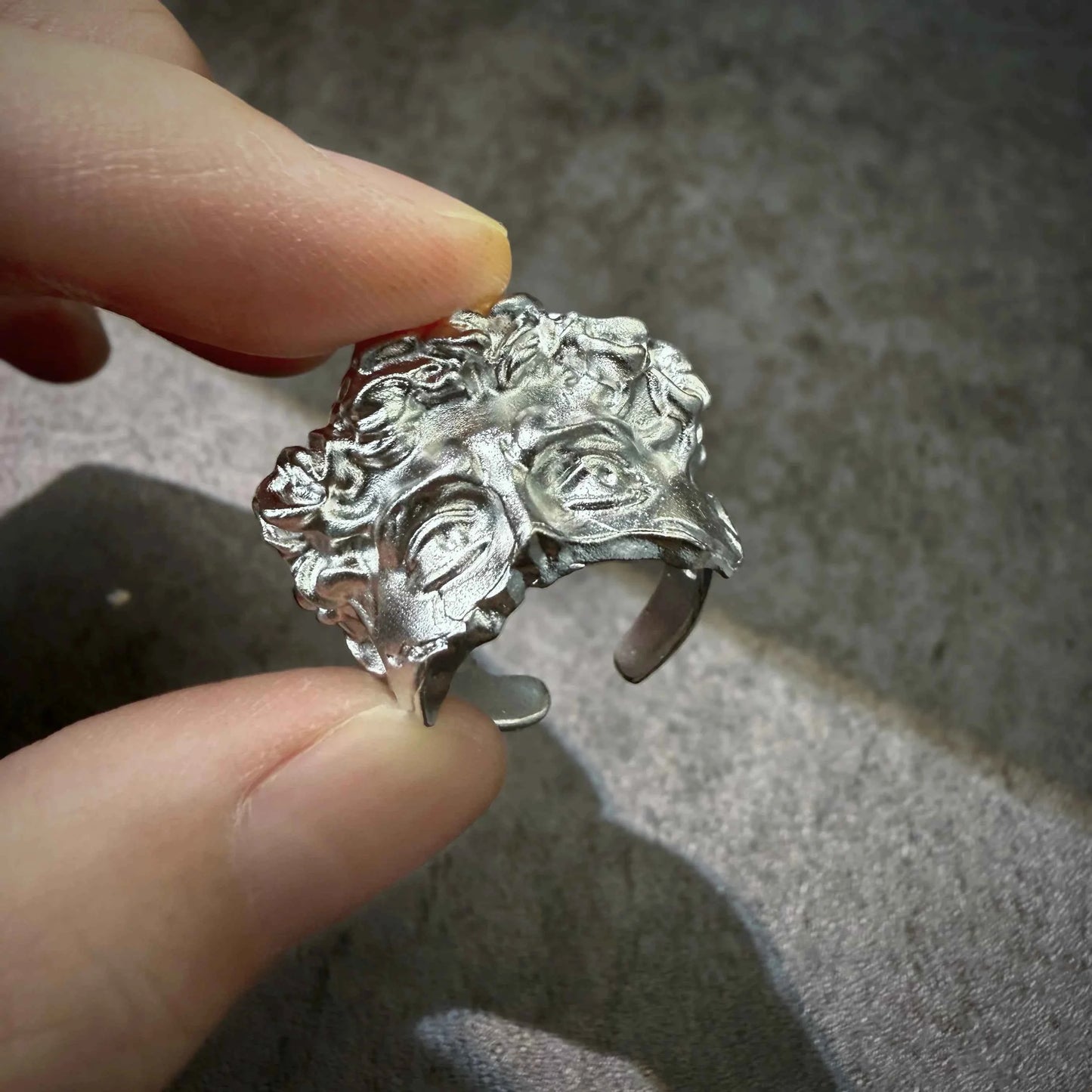 Adjustable Retro Gothic Copper Ring