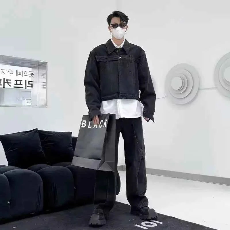 Versatile Korean Style Washed Denim Jacket