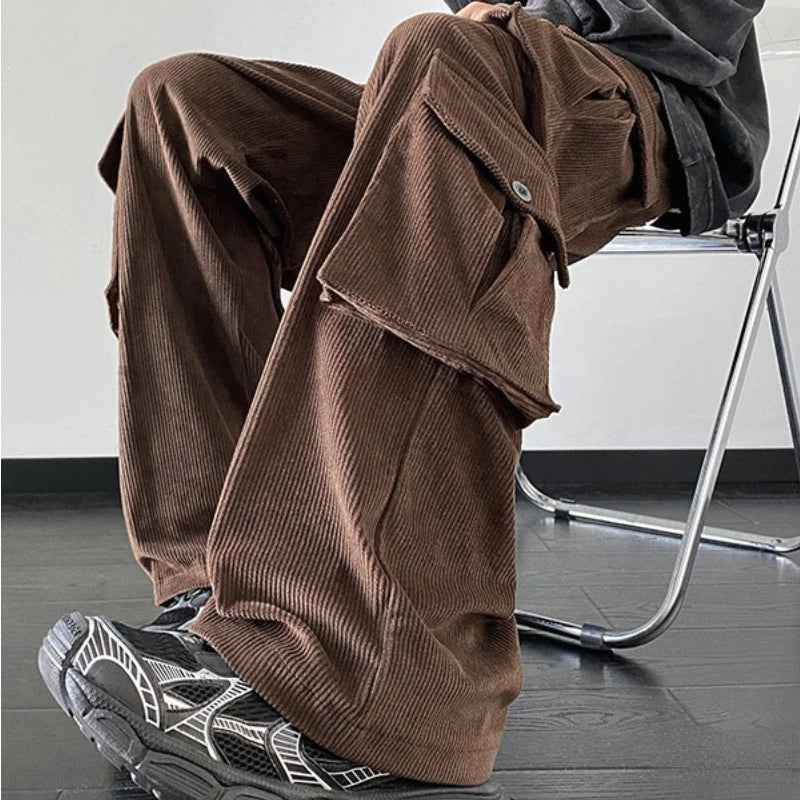 Versatile American Stylish Multi Pocket Pants