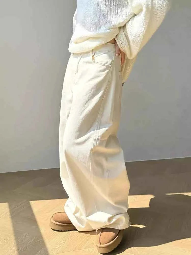 Utility Vibe High Waist Loose Straight Leg Jeans