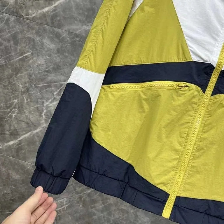 ZK26 Color Block Zipper Jacket