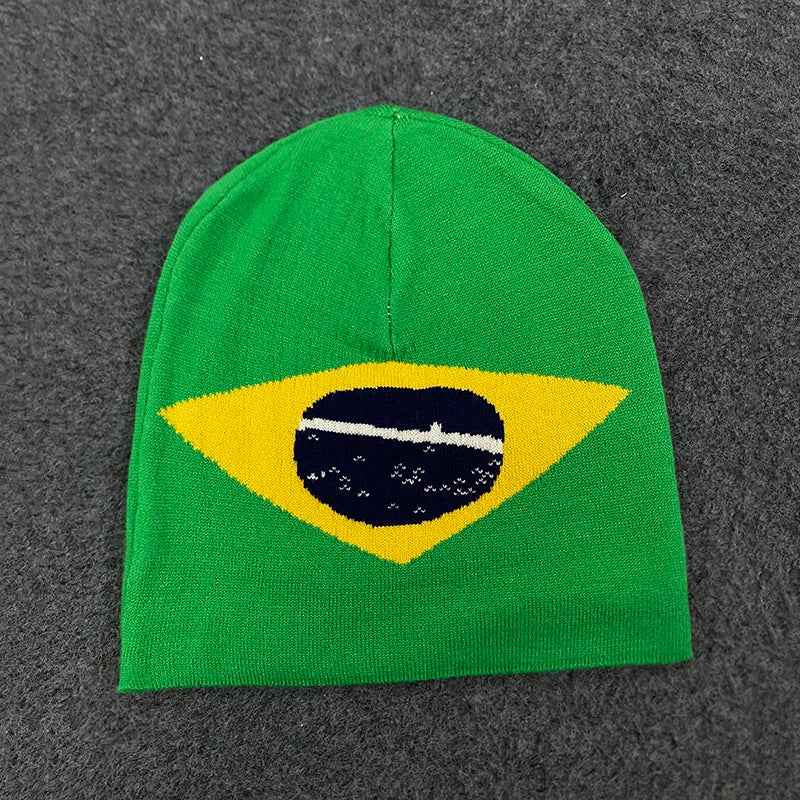 Brazilian Fans Trendy Knitted Winter Beanie