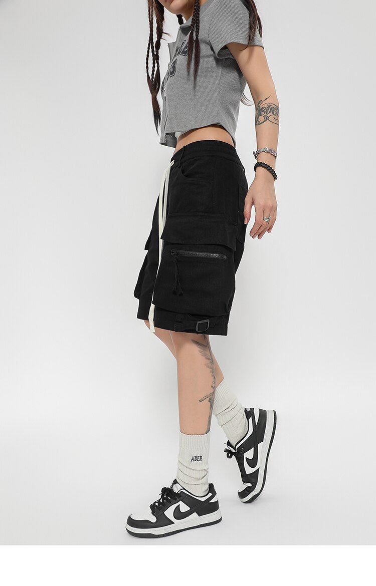 Cargo Track Multi Pockets Shorts