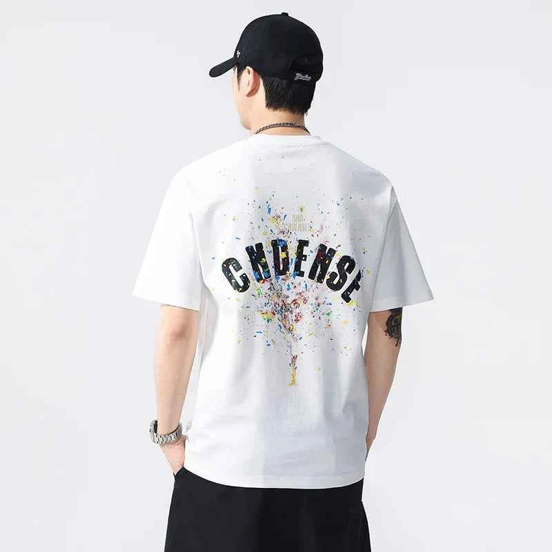 Black and White Stretchy Short Sleeve T-Shirt