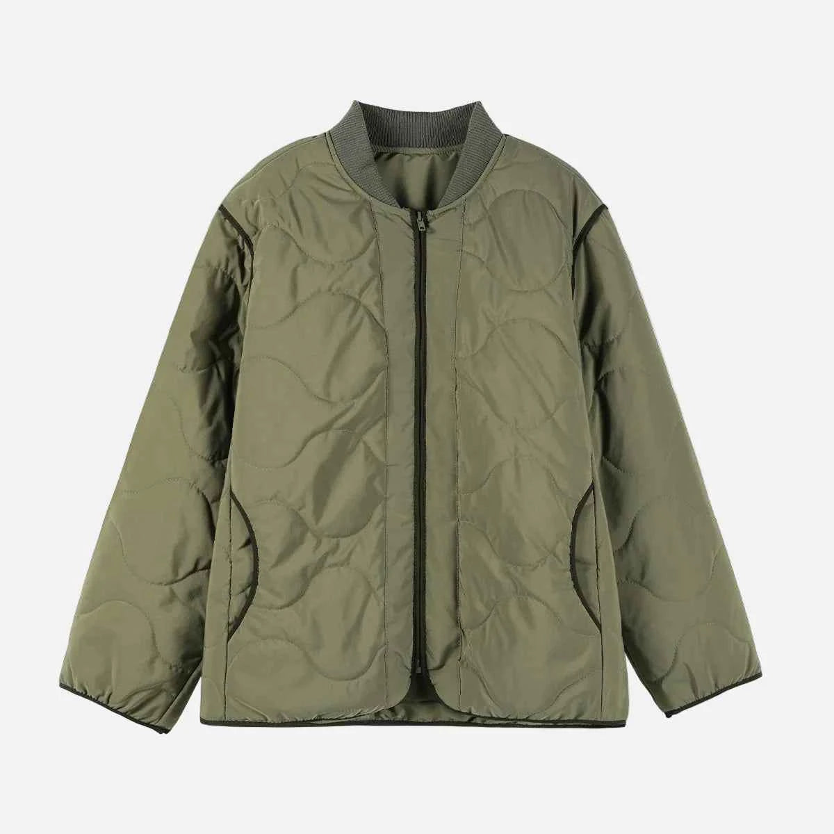 Women Vintage American Baseball Puffer Jacket