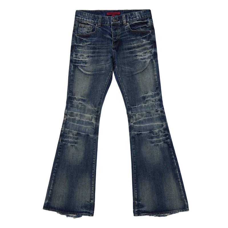 LUW Washed High Street Unisex Streetwear Jeans - Luxuryurbanwear