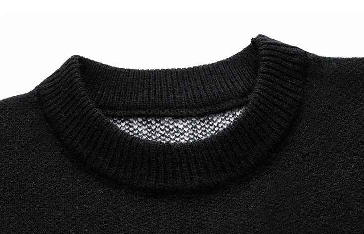 Cozy Letter Print Knitted Casual Sweater