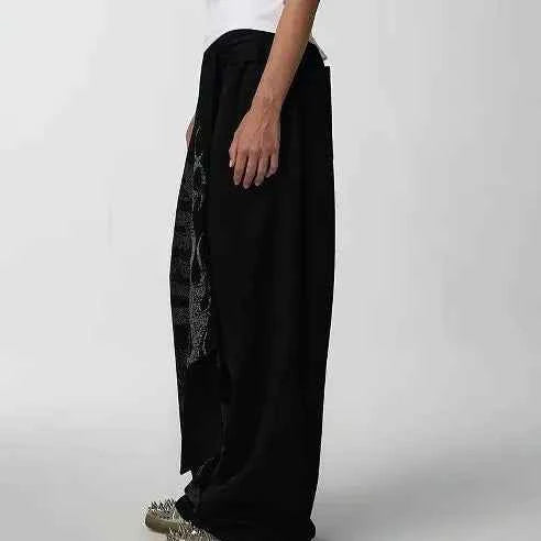 Flame Streamer Loose Cool Sweatpants