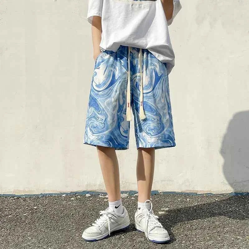 Streetweear Cool Comfort Vibrant Tie Dye Art Shorts
