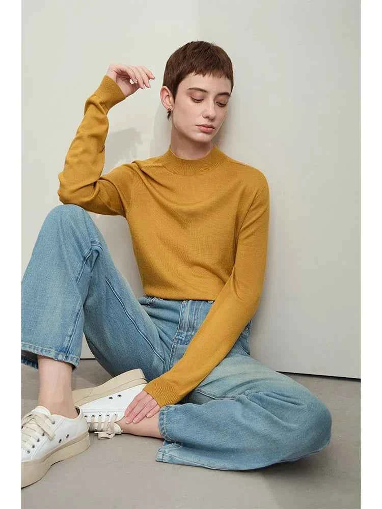 Minimalist Cotton Denim Wide Leg Jeans