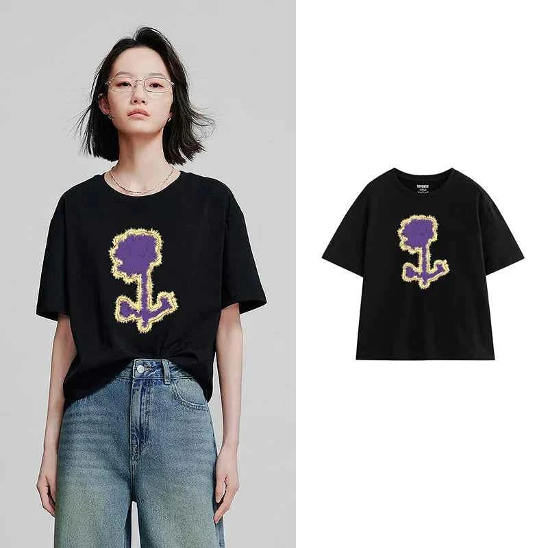 Stylish Short Sleeve Spring T-Shirt