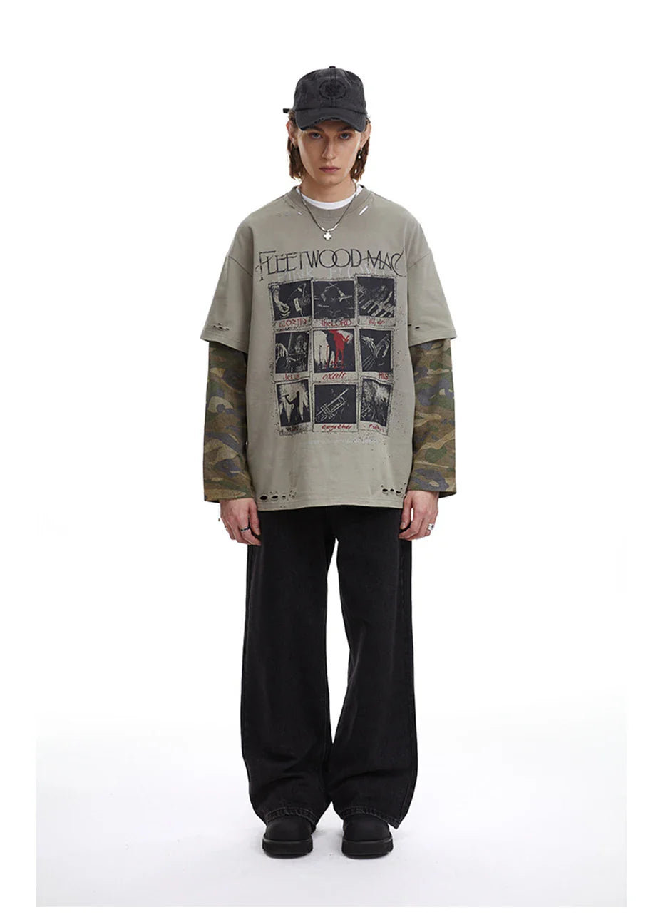 Fleetwood Mac Camo Long Sleeve T-Shirt