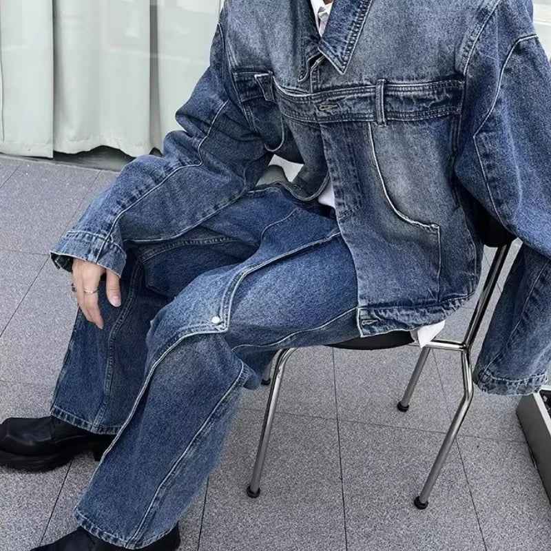 Versatile Korean Style Washed Denim Jacket
