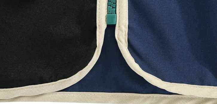 Hip Hop Color-Blocked Workwear Windbreaker Jacket