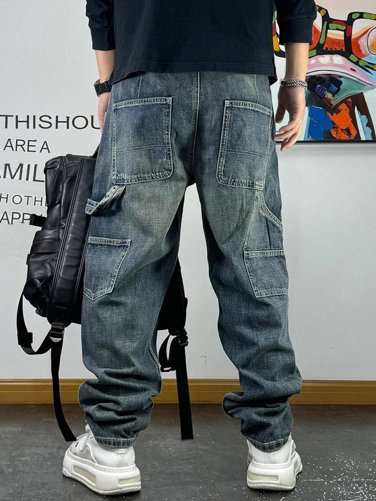 Ripped Denim Carpenter Jeans