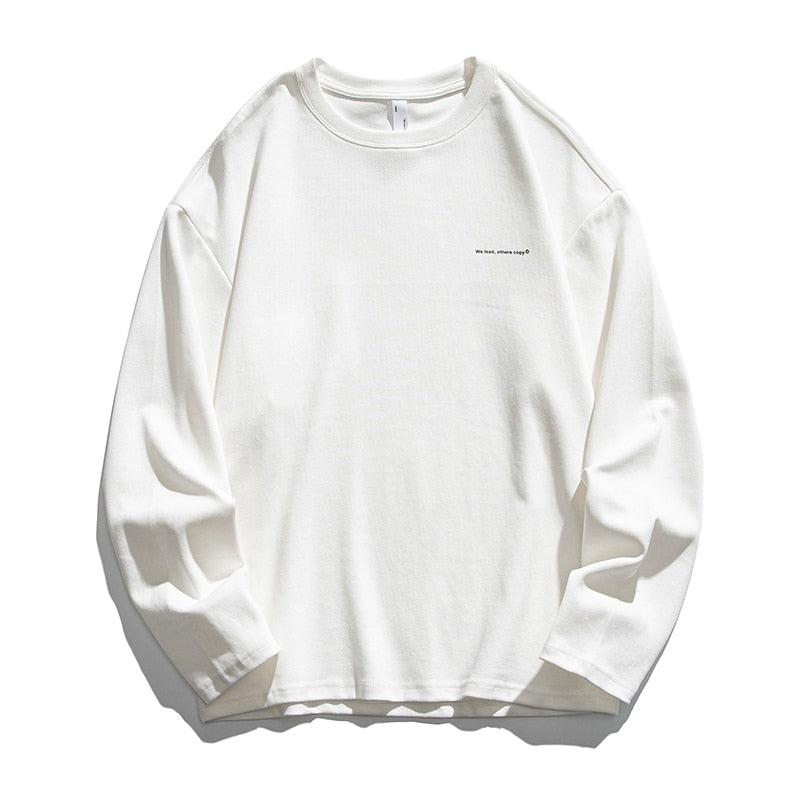 We lead, others copy© Casual Solid Long Sleeve