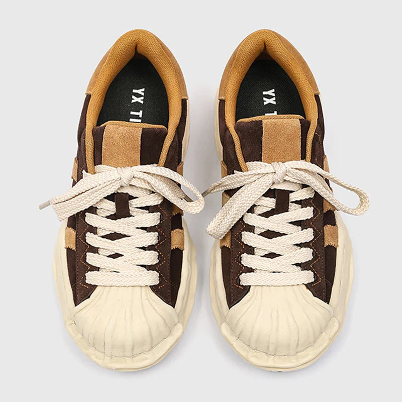 SP1 Striped Board Sneakers