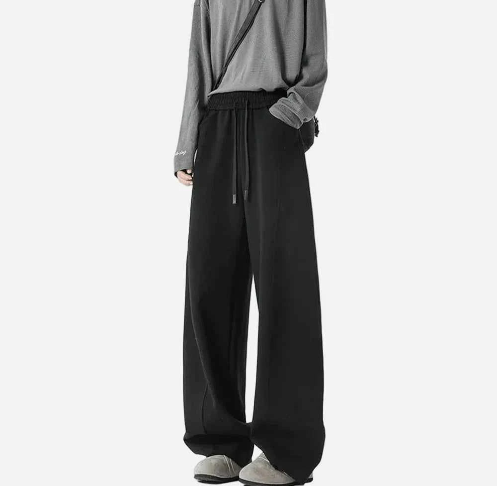 Youthful Wrinkled Campus Straight Leg Sweatpants