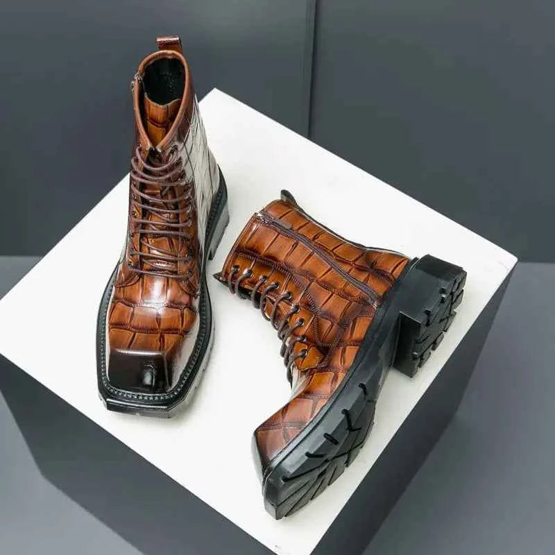 British Style Personality Zipper Style Classic Boots