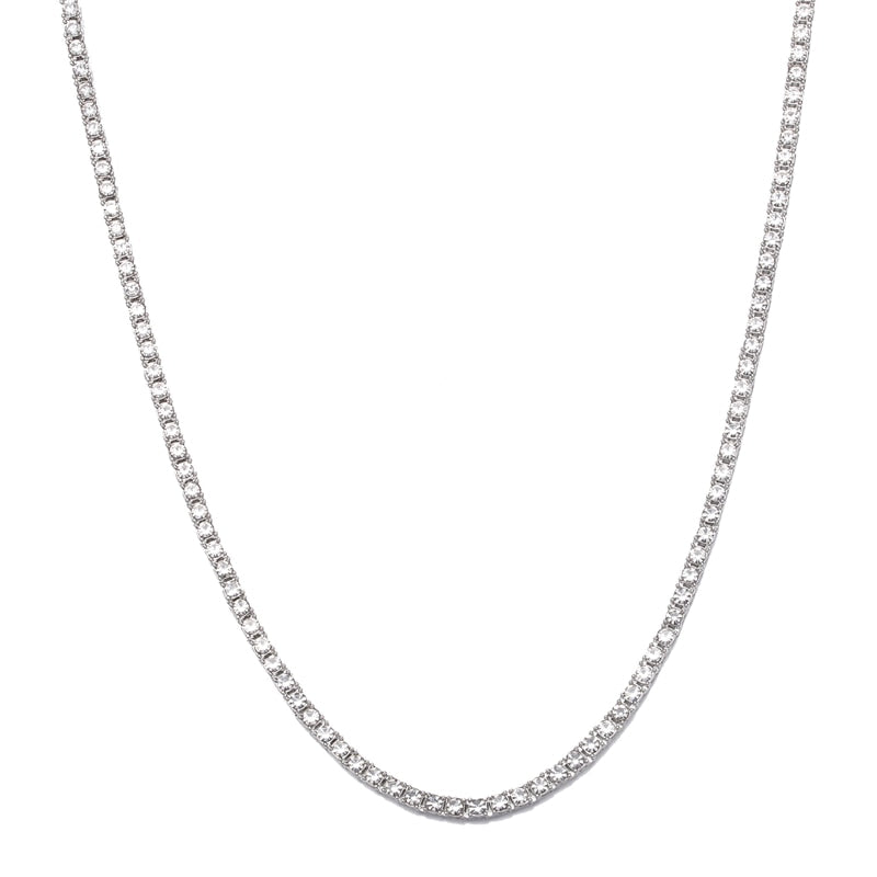 Crystal Rhinestone Tennis Necklace